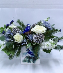 Blue Winter Blooms from Arjuna Florist in Brockport, NY