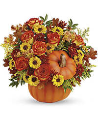 Teleflora's Warm Fall Wishes Bouquet from Arjuna Florist in Brockport, NY