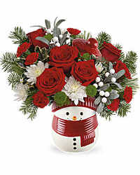  Teleflora's Frosty Wishes Bouquet from Arjuna Florist in Brockport, NY